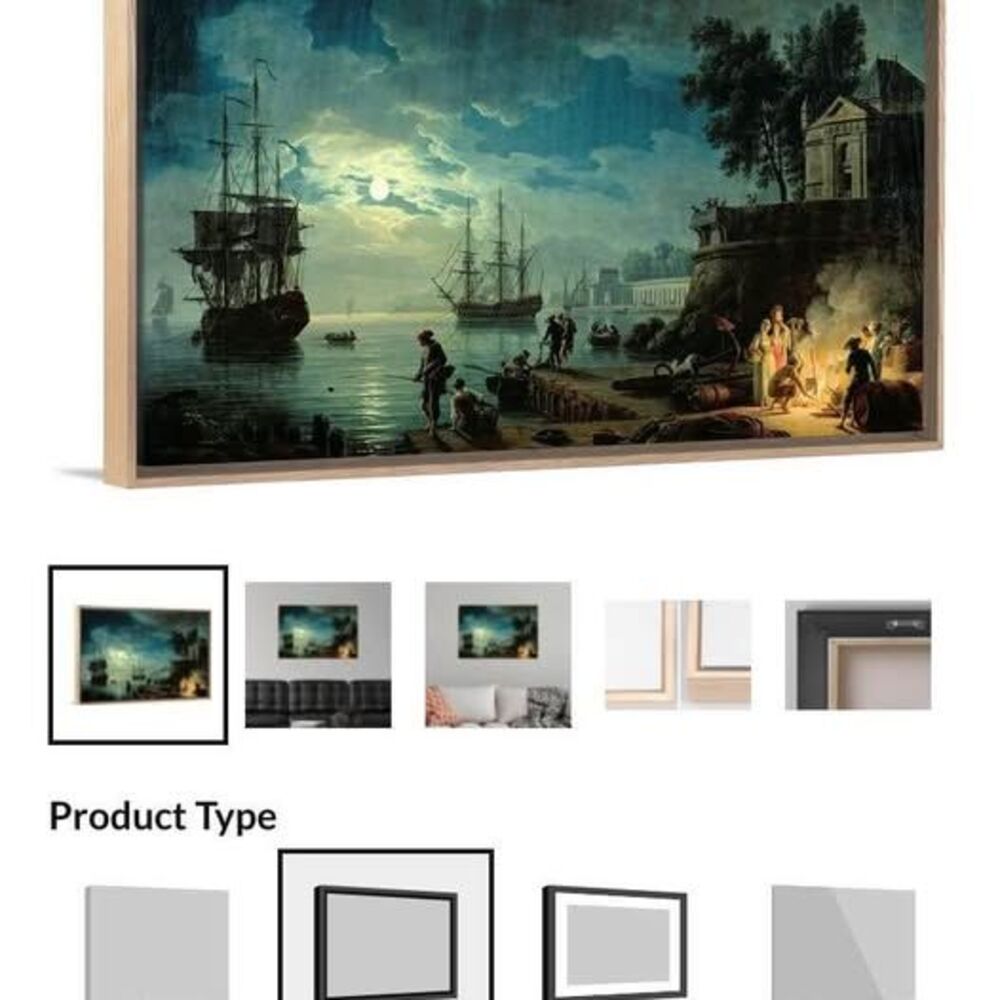 Oil painting/floating frame